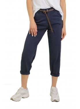 Pantalone baggy leggero con cintura in cotone "Chloe"